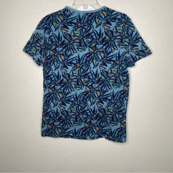Goodfellow & Co Tropical Leaf Print T-Shirt Size Green Size M - Picture 5 of 6